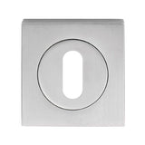 Serozzetta Door Furniture Polished Chrome / Mortice Key Profile Escutcheons Serozzetta - Square Standard Lock Profile Escutcheon - Polished Chrome