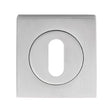 Serozzetta Door Furniture Satin Chrome / Mortice Key Profile Escutcheons Serozzetta - Square Standard Lock Profile Escutcheon - Satin Chrome