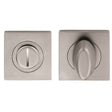 Serozzetta Door Furniture Satin Chrome / No Serozzetta - Square Turn and Release - Satin Chrome