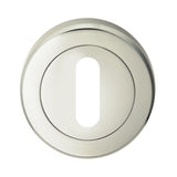 Serozzetta Door Furniture Polished Nickel / Mortice Key Profile Escutcheons Serozzetta - Standard Lock Profile Escutcheon - Polished Nickel