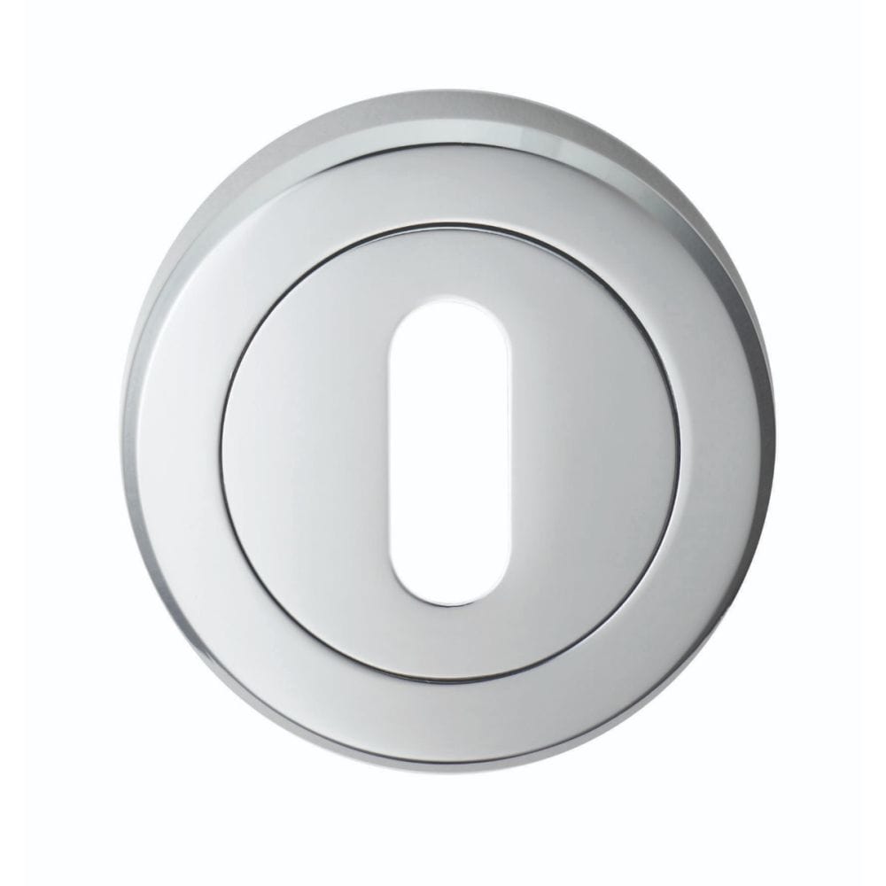 Serozzetta Door Furniture Polished Chrome / Mortice Key Profile Escutcheons Serozzetta - Standard Profile Escutcheon - Polished Chrome