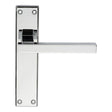 Serozzetta Door Furniture Polished Chrome / Latch Handles Serozzetta - Stratus Lever on Latch Backplate - Polished Chrome