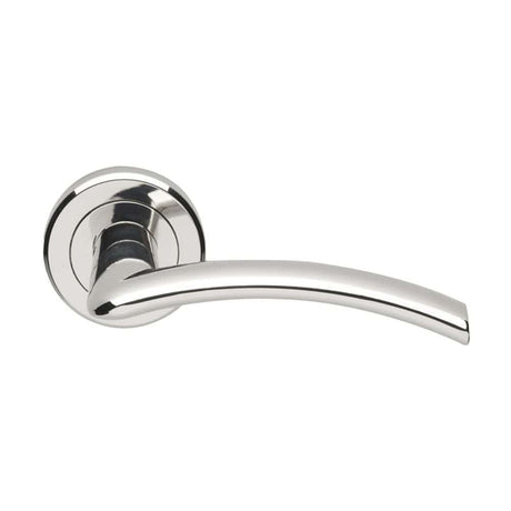 Serozzetta Door Furniture Polished Chrome / Round Rose Serozzetta - Tres Lever on Round Rose - Polished Chrome