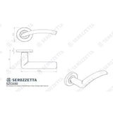 Serozzetta Door Furniture Satin Chrome / Round Rose Serozzetta - Tres Lever on Round Rose - Satin Chrome