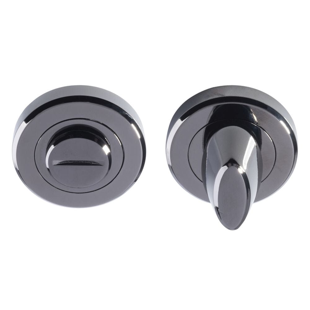 Serozzetta Door Furniture Black Nickel / No Serozzetta - Turn and Release - Black Nickel