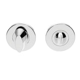 Serozzetta Door Furniture Polished Chrome / No Serozzetta - Turn and Release - Polished Chrome