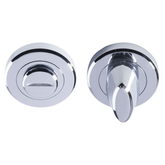 Serozzetta Door Furniture Polished Chrome / No Serozzetta - Turn and Release - Polished Chrome