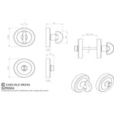 Serozzetta Door Furniture Polished Nickel / No Serozzetta - Turn and Release - Polished Nickel