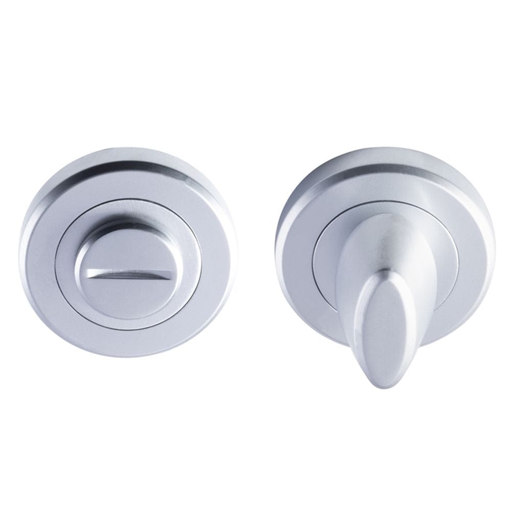 Serozzetta Door Furniture Satin Chrome / No Serozzetta - Turn and Release - Satin Chrome