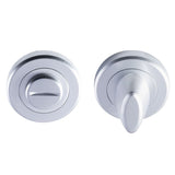 Serozzetta Door Furniture Satin Chrome / No Serozzetta - Turn and Release - Satin Chrome