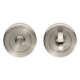 Serozzetta Door Furniture Satin Nickel / No Serozzetta - Turn and Release - Satin Nickel
