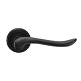 Serozzetta Door Furniture Matt Black / Round Rose Serozzetta - Verdun Lever On Rose - Matt Black