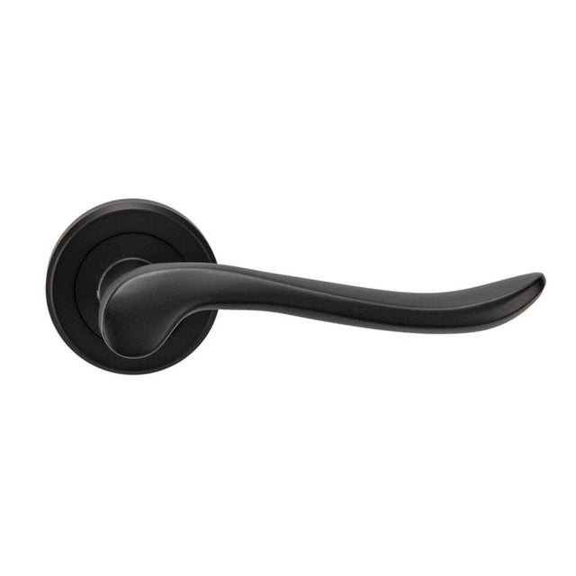 Serozzetta Door Furniture Matt Black / Round Rose Serozzetta - Verdun Lever On Rose - Matt Black