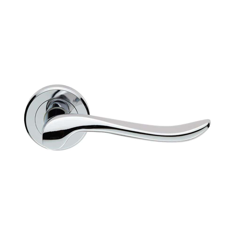 Serozzetta Door Furniture Polished Chrome / Round Rose Serozzetta - Verdun Lever On Rose - Polished Chrome