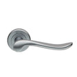 Serozzetta Door Furniture Satin Chrome / Round Rose Serozzetta - Verdun Lever On Rose - Satin Chrome