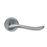 Serozzetta Door Furniture Satin Chrome / Round Rose Serozzetta - Verdun Lever On Rose - Satin Chrome