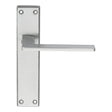 Serozzetta Door Furniture Satin Chrome / Latch Handles Serozzetta - Zone Lever on Latch Backplate - Satin Chrome