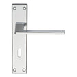 Serozzetta Door Furniture Polished Chrome / Std. Lock Handles Serozzetta - Zone Lever on Lock Backplate - Polished Chrome