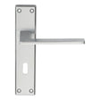 Serozzetta Door Furniture Satin Chrome / Std. Lock Handles Serozzetta - Zone Lever on Lock Backplate - Satin Chrome