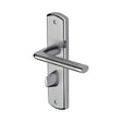 Sorrento Door Furniture Apollo Dual Finish,Satin Chrome/Polished Chrome / Bathroom Lock Handles Sorrento - Door Handle for Bathroom Lena Design Apollo Finish