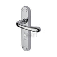 Sorrento Door Furniture Polished Chrome / Std. Lock Handles Sorrento - Door Handle Lever Lock Donna Design Polished Chrome Finish
