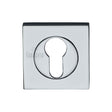 Sorrento Door Furniture Polished Chrome / Euro Profile Escutcheons Sorrento - Euro Square Escutcheon Polished Chrome Finish