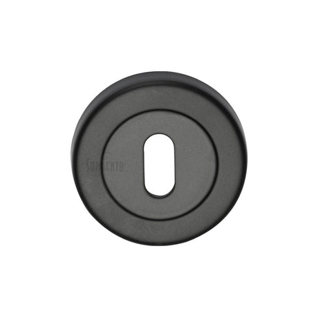 Sorrento Door Furniture Matt Black / Mortice Key Profile Escutcheons Sorrento - Keyhole Escutcheon Matt Black Finish