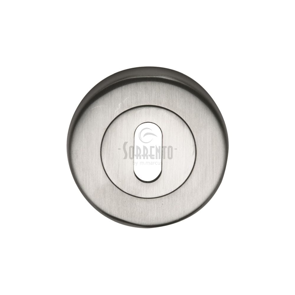 Sorrento Door Furniture Satin Chrome / Mortice Key Profile Escutcheons Sorrento - Keyhole Escutcheon Satin Chrome Finish