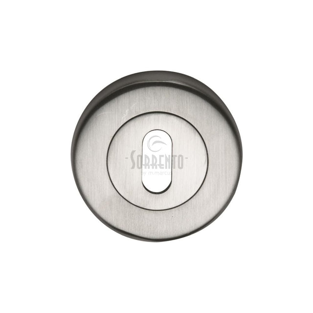 Sorrento Door Furniture Satin Chrome / Mortice Key Profile Escutcheons Sorrento - Keyhole Escutcheon Satin Chrome Finish
