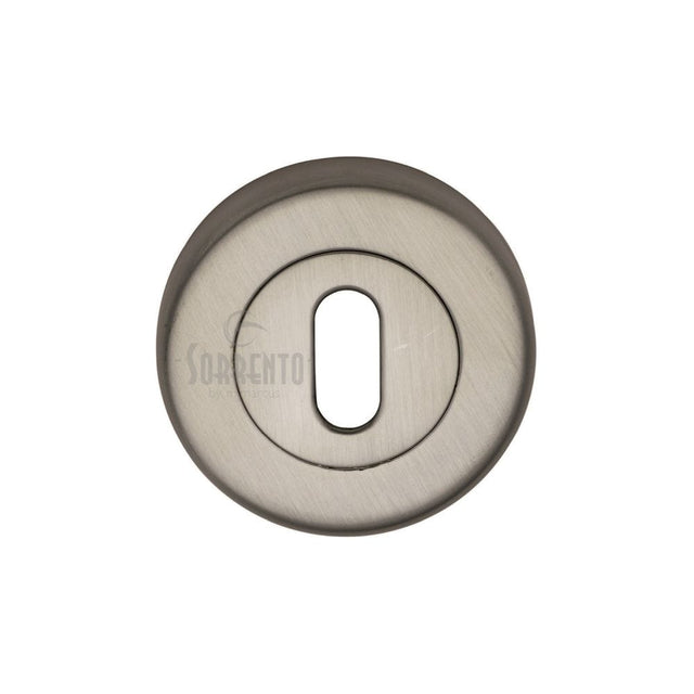 Sorrento Door Furniture Satin Nickel / Mortice Key Profile Escutcheons Sorrento - Keyhole Escutcheon Satin Nickel Finish