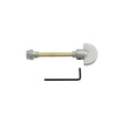 This is an image of a Carlisle Brass - Spare Turn and Release Long Version - Satin Chrome that is availble to order from Trade Door Handles in Kendal.