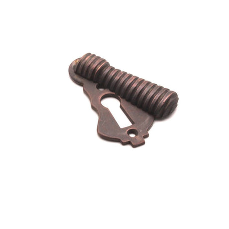 Spira Brass Door Furniture N/A / Aged Bronze / Mortice Key Profile Escutcheons Spira Brass - Beehive Escutcheon Aged Bronze