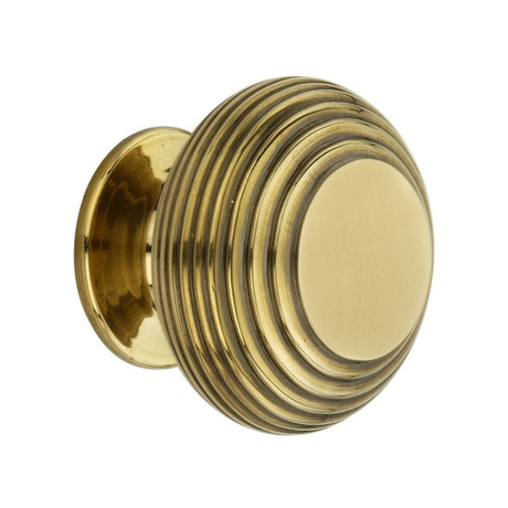 Spira Brass Cabinet Hardware N/A / Aged Brass / Cabinet Knobs Spira Brass - Beehive Large 40mm Cupboard Knob Aged Brass