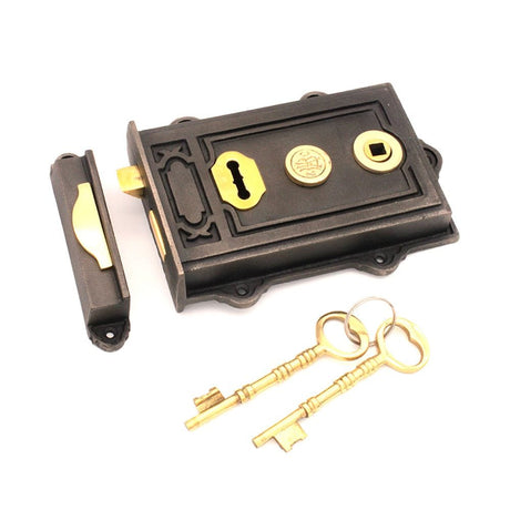 Spira Brass Locks & Latches N/A / Pewter / Rim Locks Spira Brass - Davenport Rim Lock Pewter