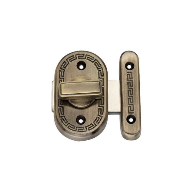 Spira Brass Door Furniture N/A / Antique Brass / Bathroom Lock Handles Spira Brass - Delta Bathroom Latch Big Antique Brass