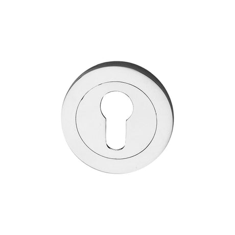 Spira Brass Door Furniture N/A / Polished Chrome / Euro profile Escutcheons Spira Brass - Euro Profile Escutcheon Polished Chrome