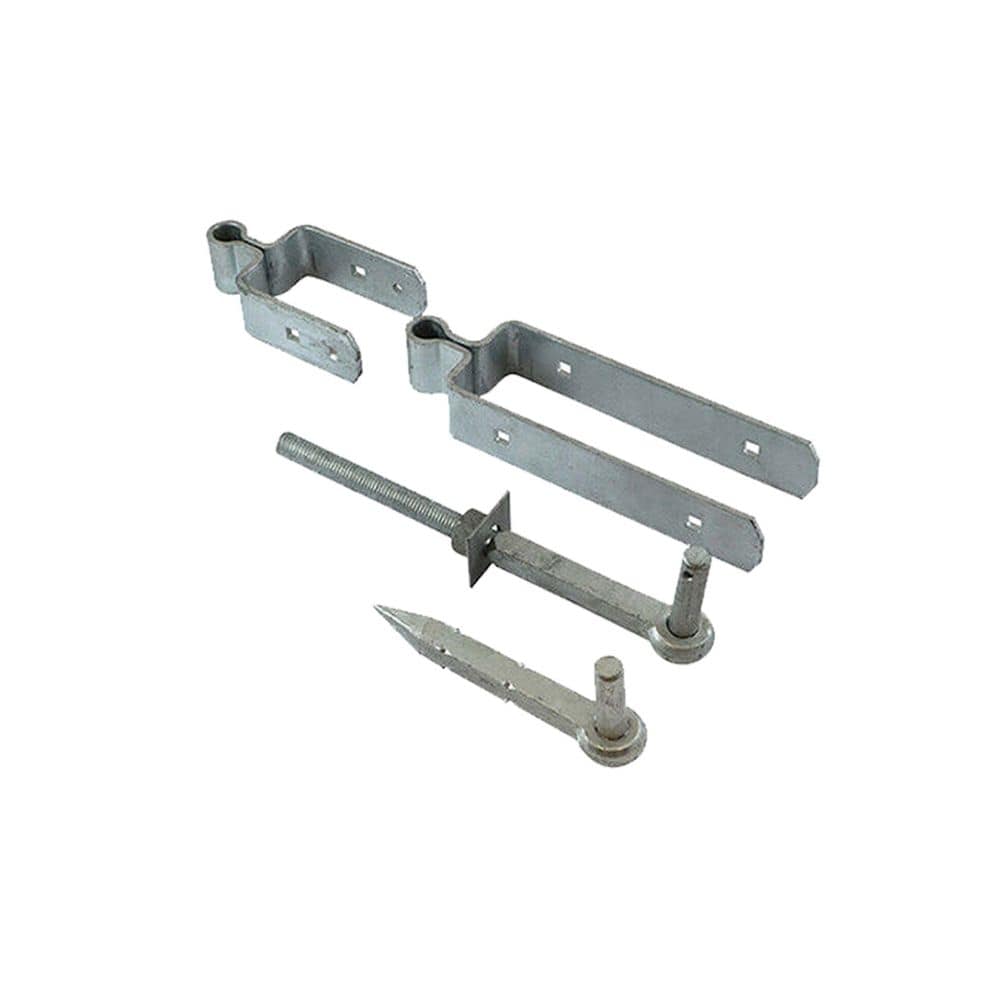 Spira Brass Hinges N/A / Galvanised / Field Gate Hinge Kit Spira Brass - Field Gate Kit - Adjustable 18" - 450mm Zinc