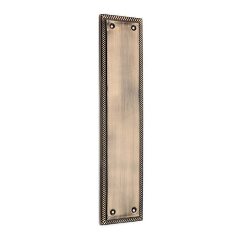 Spira Brass Door Furniture N/A / Antique Brass / Finger Plates Spira Brass - Georgian Finger Plate 285mm Antique Brass