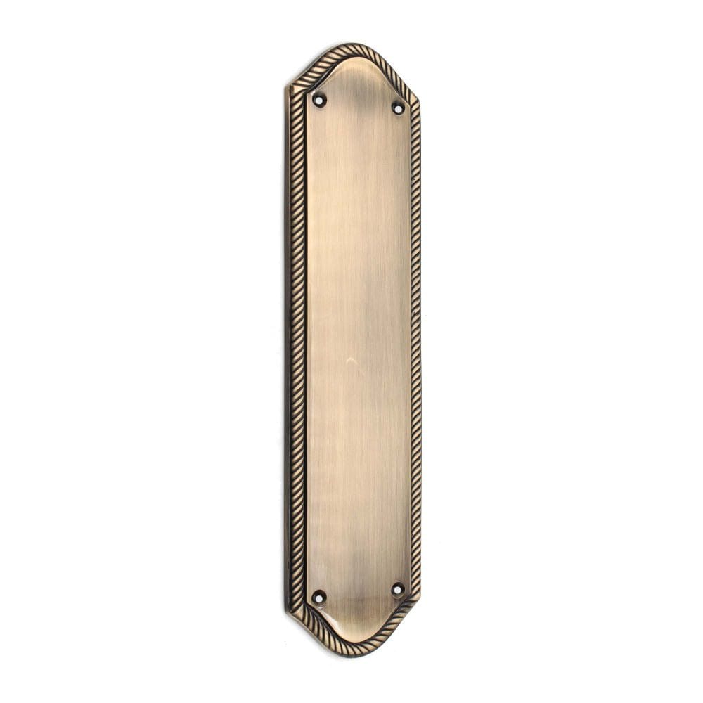 Spira Brass Door Furniture N/A / Antique Brass / Finger Plates Spira Brass - Georgian Half Round Finger Plate 295mm Antique Brass