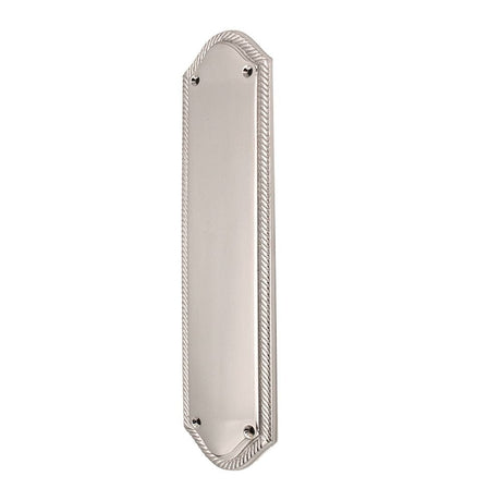Spira Brass Door Furniture N/A / Polished Chrome / Finger Plates Spira Brass - Georgian Half Round Finger Plate 295mm Polished Chrome
