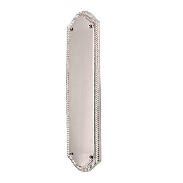 Spira Brass Door Furniture N/A / Polished Chrome / Finger Plates Spira Brass - Georgian Half Round Finger Plate 295mm Polished Chrome