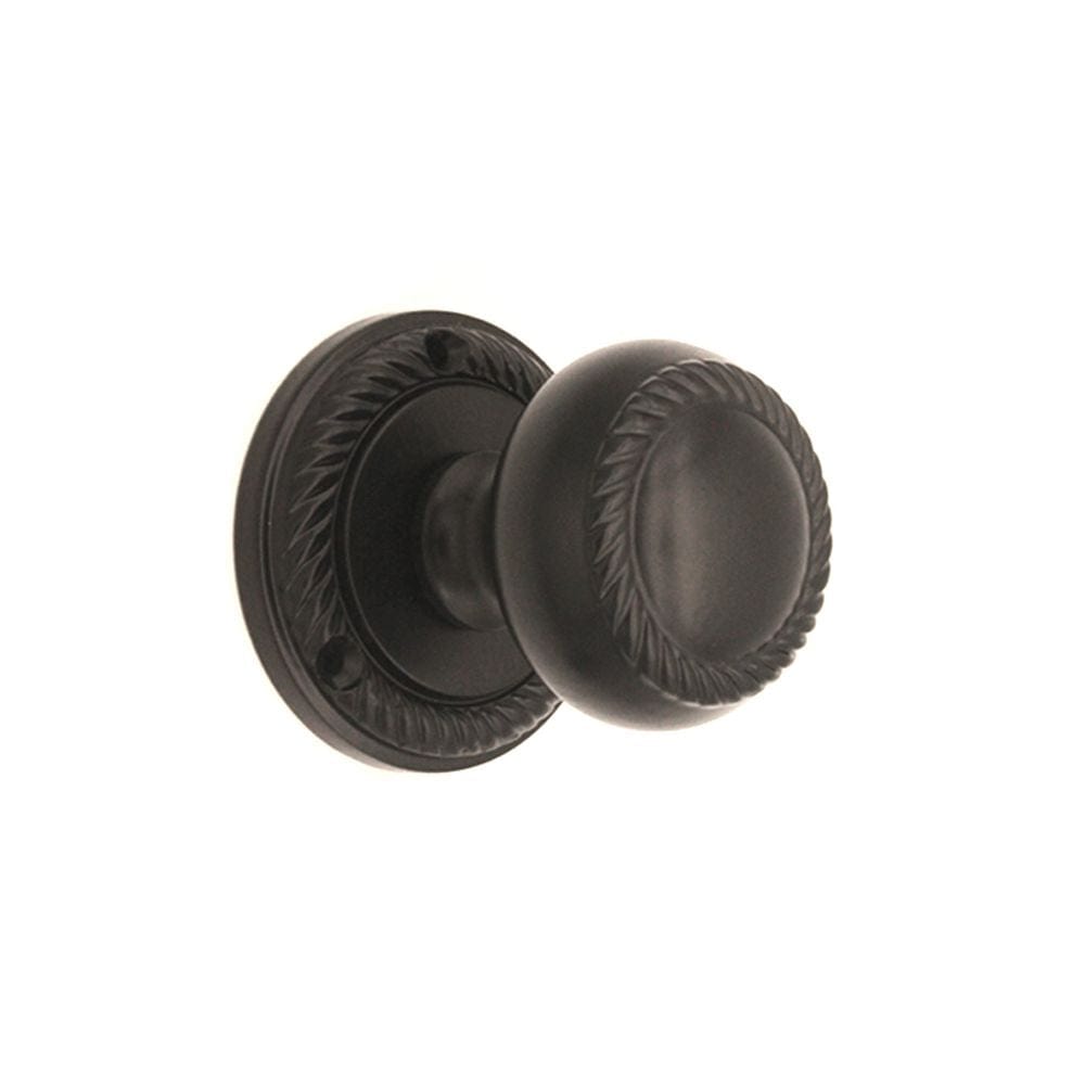Spira Brass Door Furniture N/A / Matt Black / Mortice Knobs Spira Brass - Georgian Mortice Door Knob Matt Black