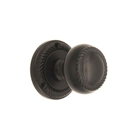 Spira Brass Door Furniture N/A / Matt Black / Mortice Knobs Spira Brass - Georgian Mortice Door Knob Matt Black