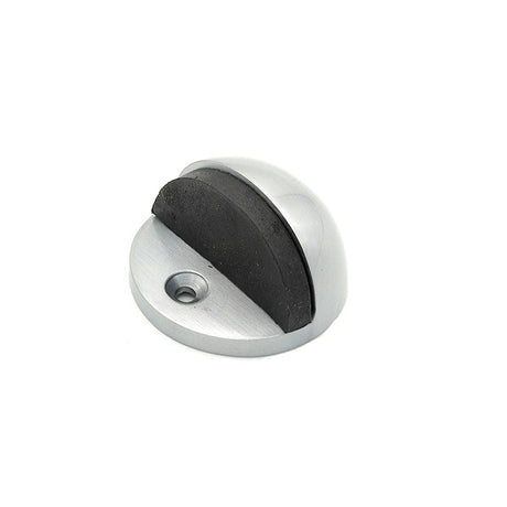 Spira Brass Door Furniture N/A / Satin Chrome / Floor Door Stops Spira Brass - Half Moon Door Stopper Satin Chrome