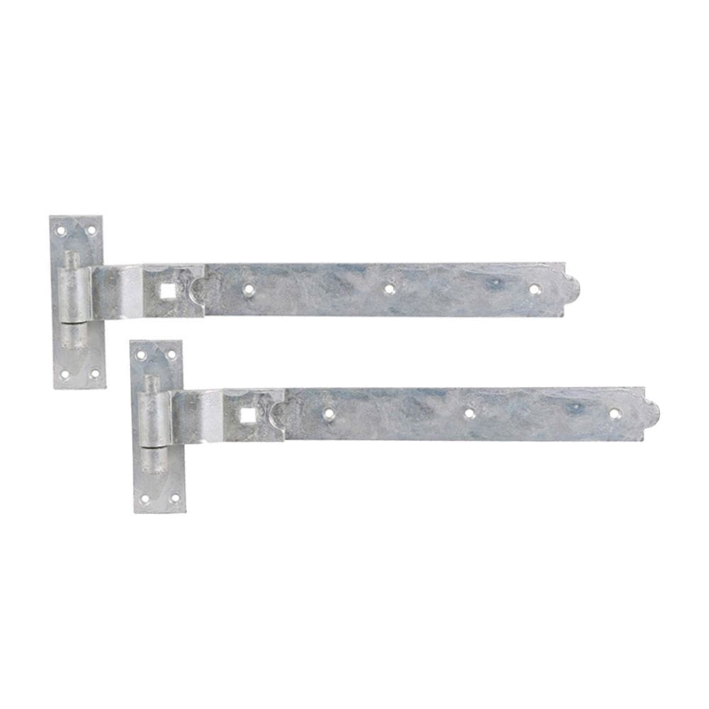 Spira Brass Hinges N/A / Galvanised / Hook & Band Hinges Spira Brass - Hook and Band Hinge - Cranked 18" - 450mm Galvanised