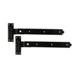 Spira Brass Hinges N/A / Black / Hook & Band Hinges Spira Brass - Hook and Band Hinge - Cranked 24" - 600mm Black