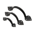 Spira Brass Cabinet Hardware N/A / Beeswax / Cabinet Pull Handles Spira Brass - Iron Door Handle Arrow End 4" - 100mm Beeswax