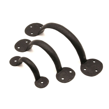 Spira Brass Cabinet Hardware N/A / Beeswax / Cabinet Pull Handles Spira Brass - Iron Door Handle Penny End 8" - 200mm Beeswax