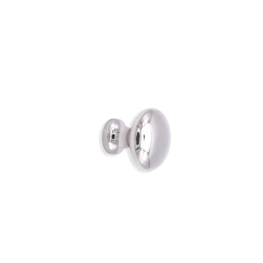 Spira Brass Cabinet Hardware N/A / Polished Nickel / Cabinet Knobs Spira Brass - Mushroom 25mm Cupboard Knob Polished Nickel