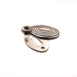 Spira Brass Door Furniture N/A / Aged Nickel / Mortice Key Profile Escutcheons Spira Brass - Oval Beehive Escutcheon Aged Nickel